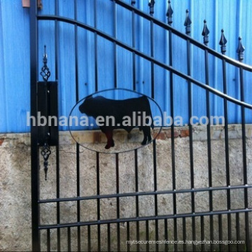 valla de aluminio de venta caliente / puerta de valla de acero con animal